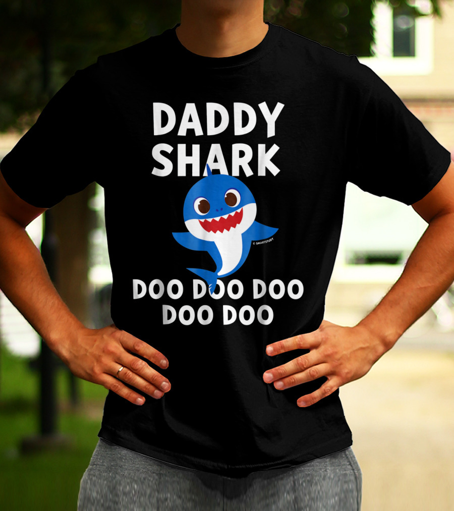 Daddy Shark Doo Doo Doo Doo Mens Pinkfong T-Shirt