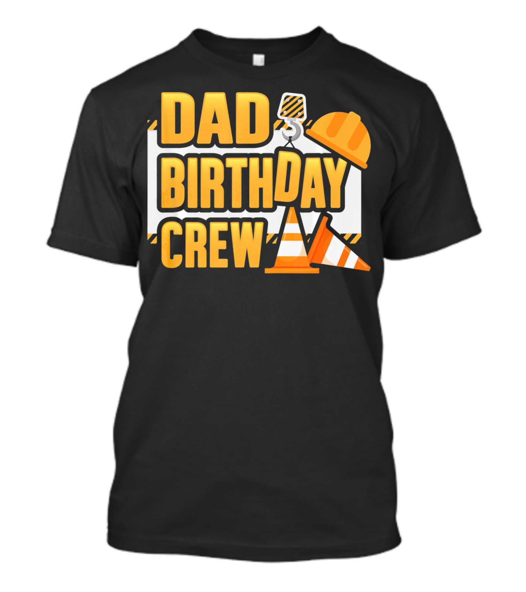 Dad Birthday Crew Boys Construction T-Shirt