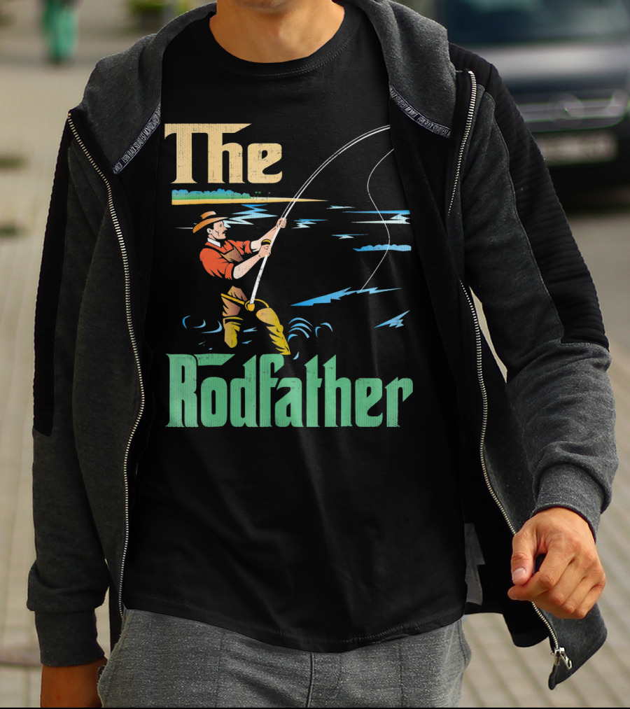 The Rodfather Fishing Fisherman T-Shirt