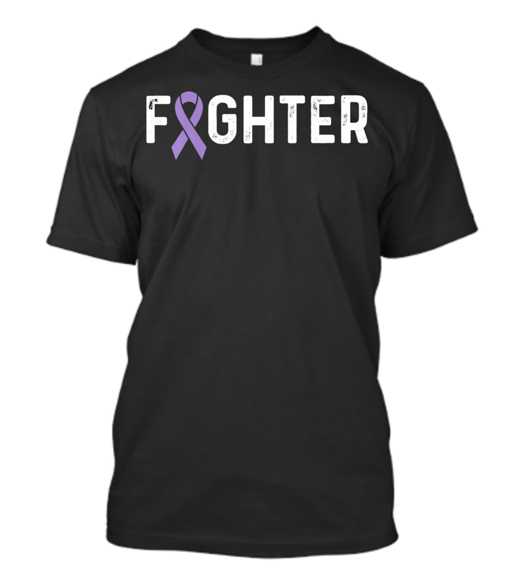 Hodgkins Lymphoma Awareness Fighter Purple T-Shirt