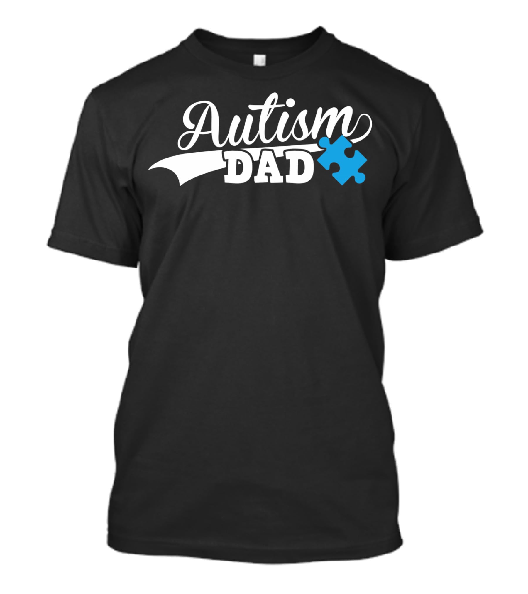 Autism Dad Puzzle Piece Awareness T-Shirt