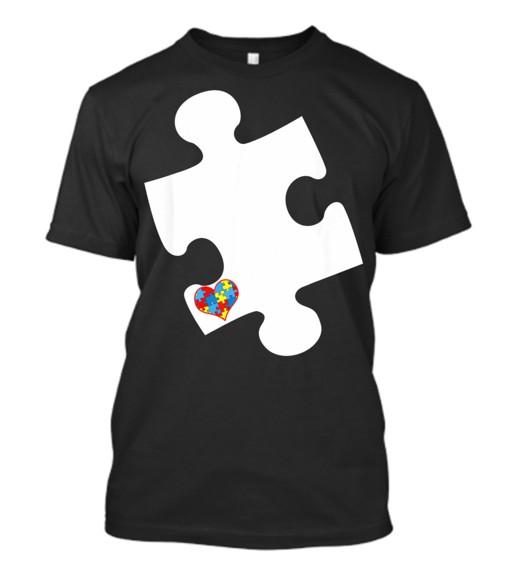 Awesome Love Autism Awareness Puzzle Heart Piece T-Shirt