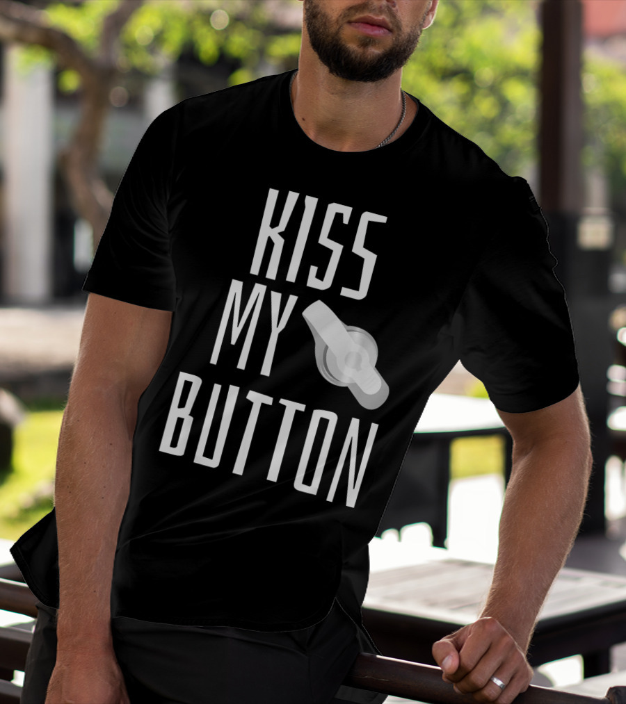 Kiss My Button Feeding Tube Awareness Tu T-Shirt