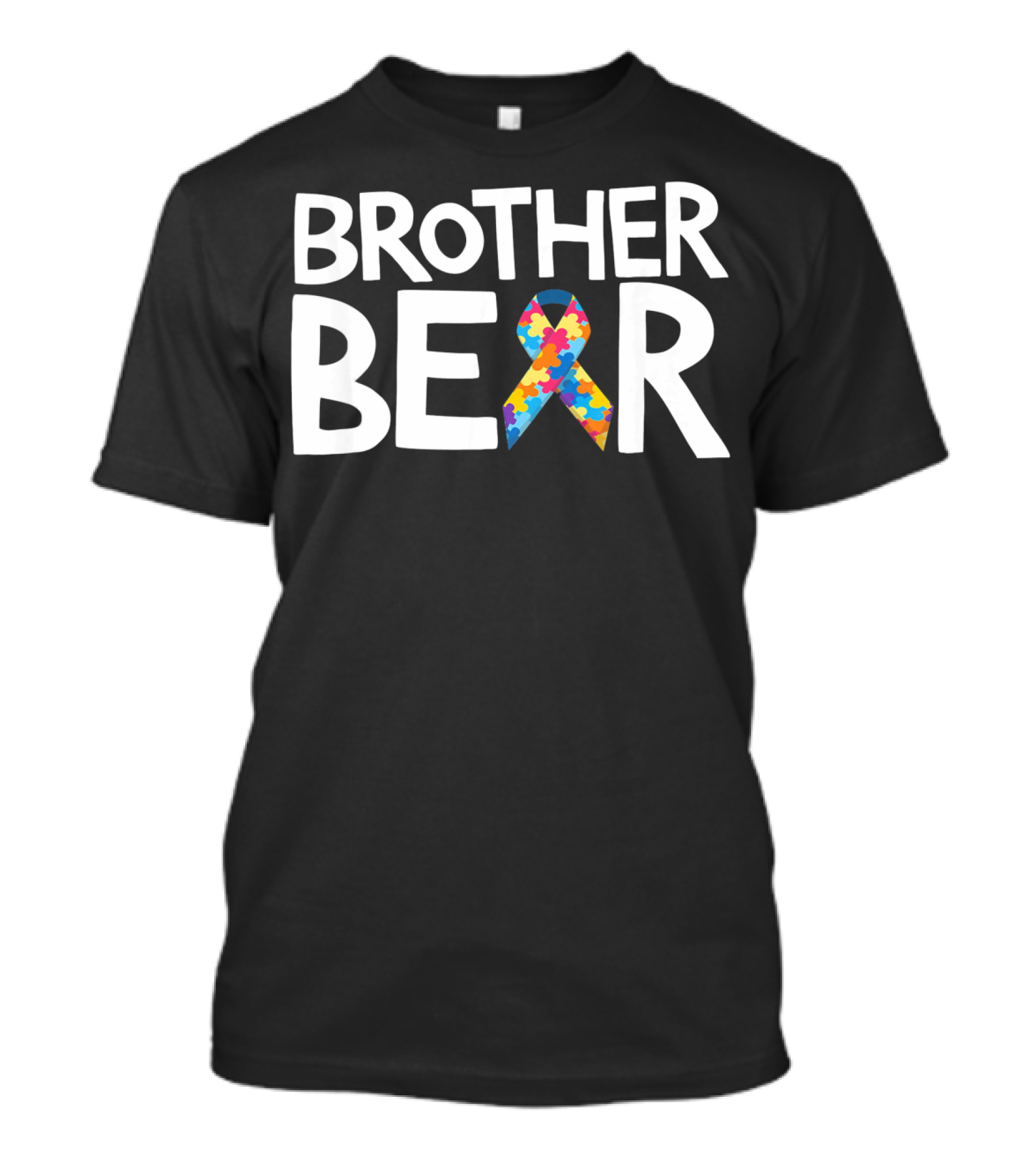 Brother Bear Autism Awareness Puzzle T-Shirt