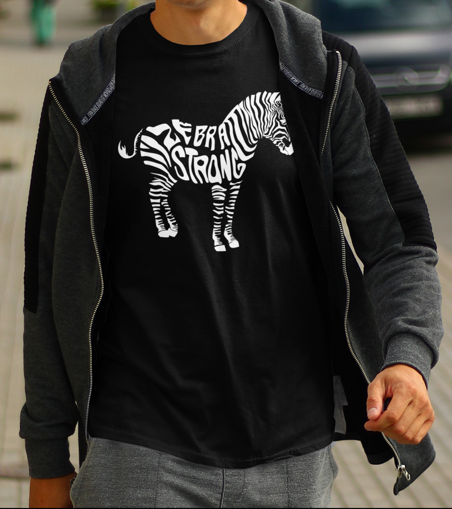 Cute Zebra Strong Ehlers Danlos Syndrome Awareness T-Shirt