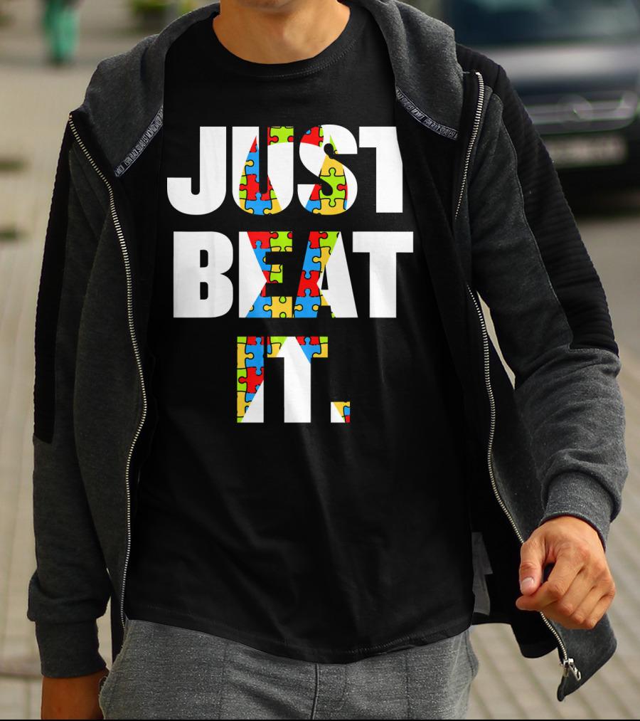Just Beat It Autism Puzzle T-Shirt