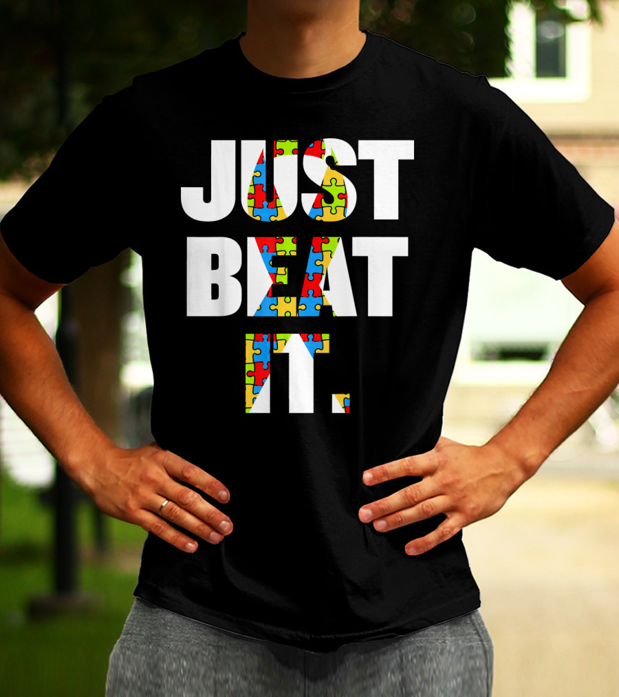 Just Beat It Autism Puzzle T-Shirt