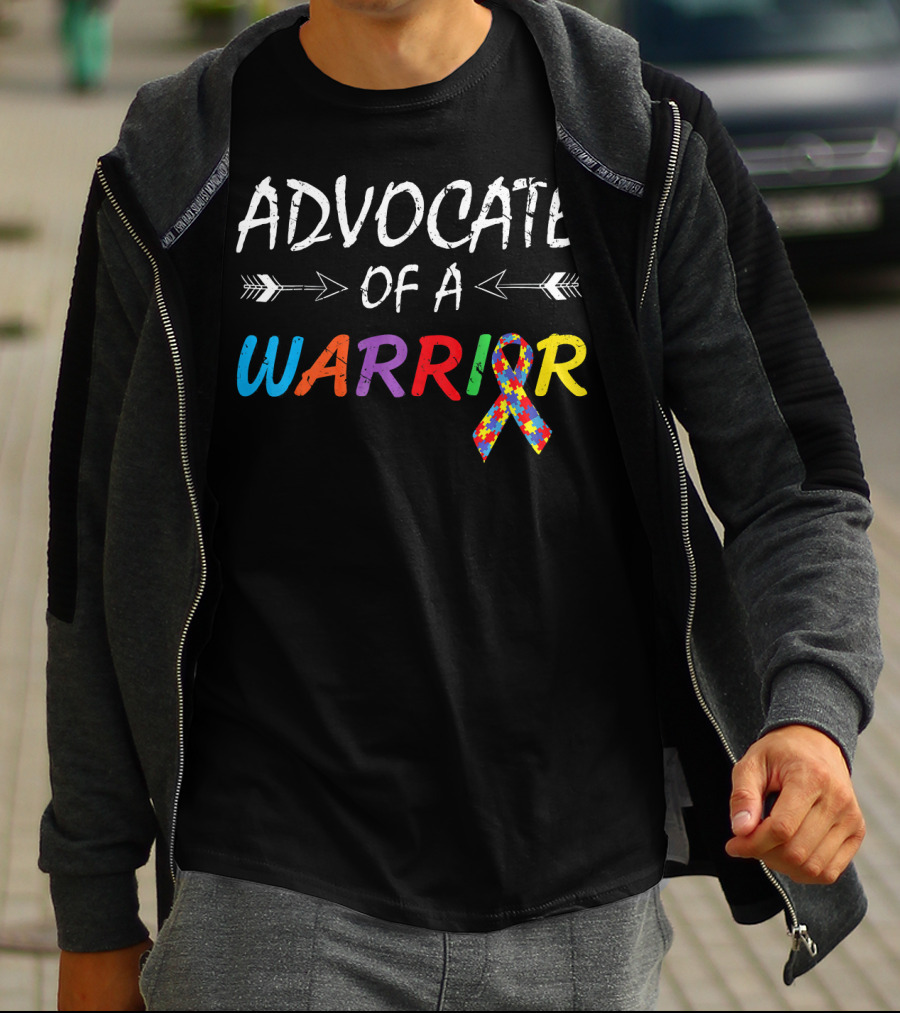 Advocate Of A Warrior Autism Awareness Puzzle T-Shirt
