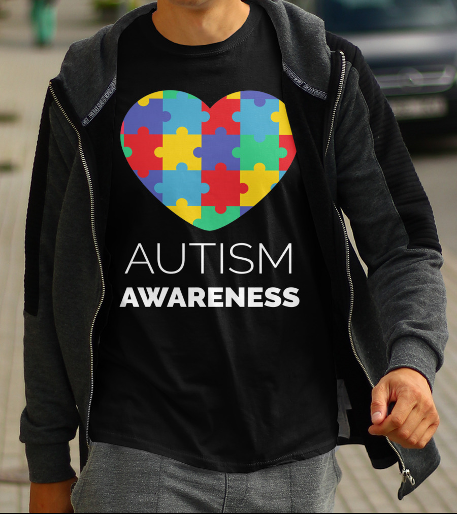 Autism Awareness Puzzle Heart T-Shirt