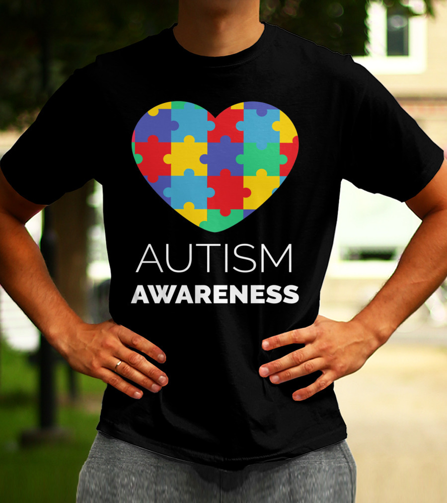 Autism Awareness Puzzle Heart T-Shirt