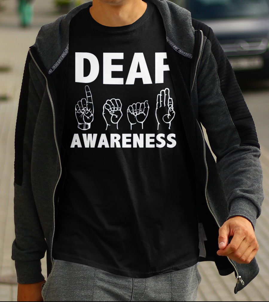 Deaf Awareness ASL Sign Language Hands T-Shirt