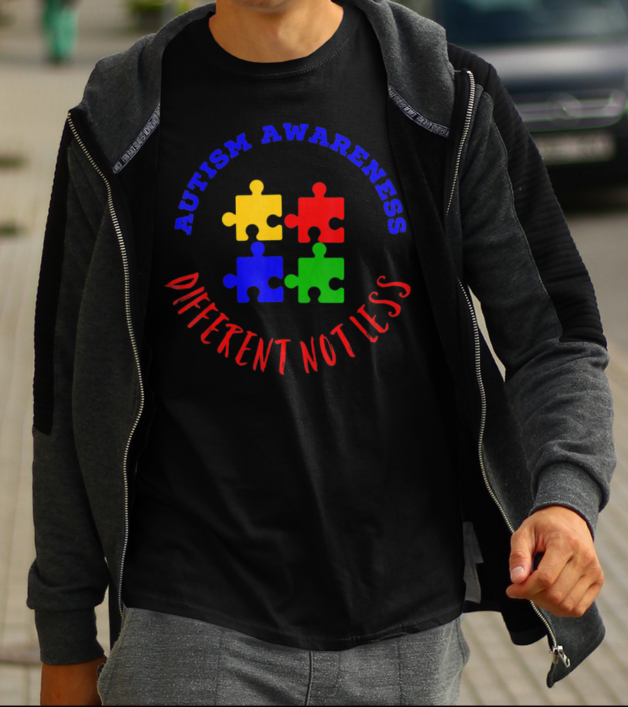AUTISM AWARENESS PUZZLE DIFFERENT NOT LESS T-Shirt