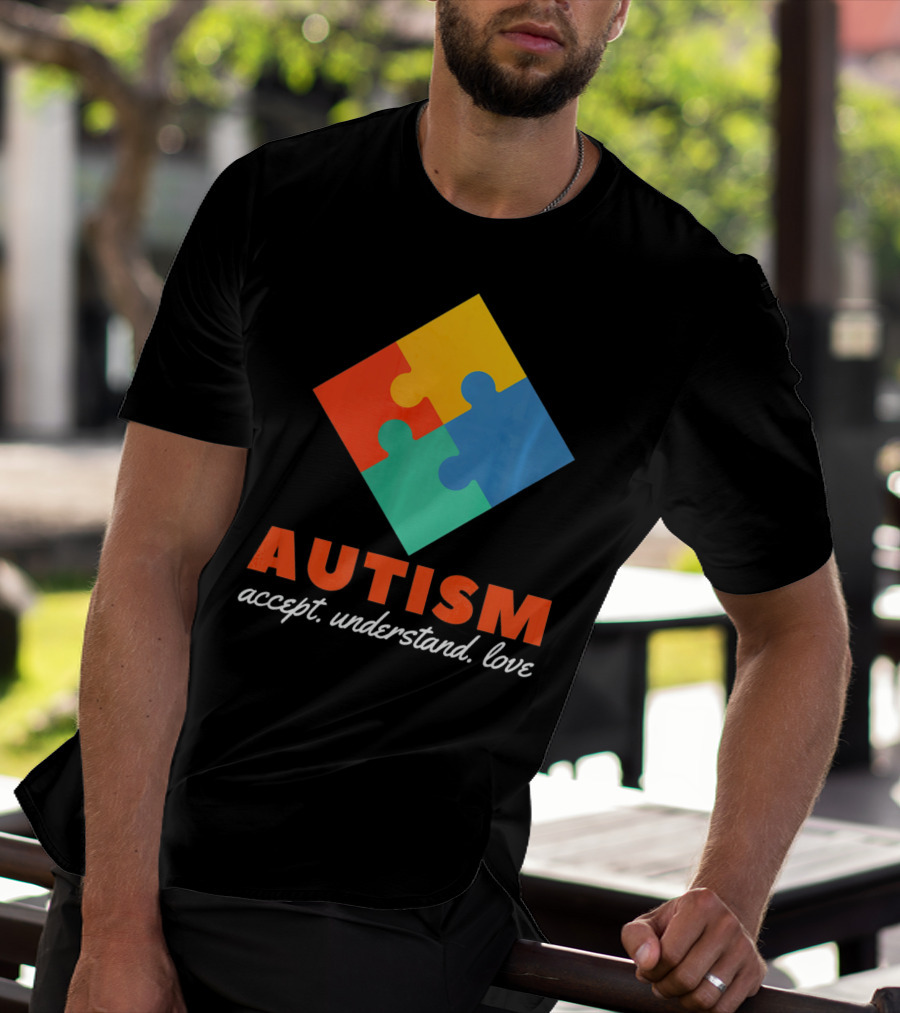 Autism Accept Understand Love Puzzle T-Shirt