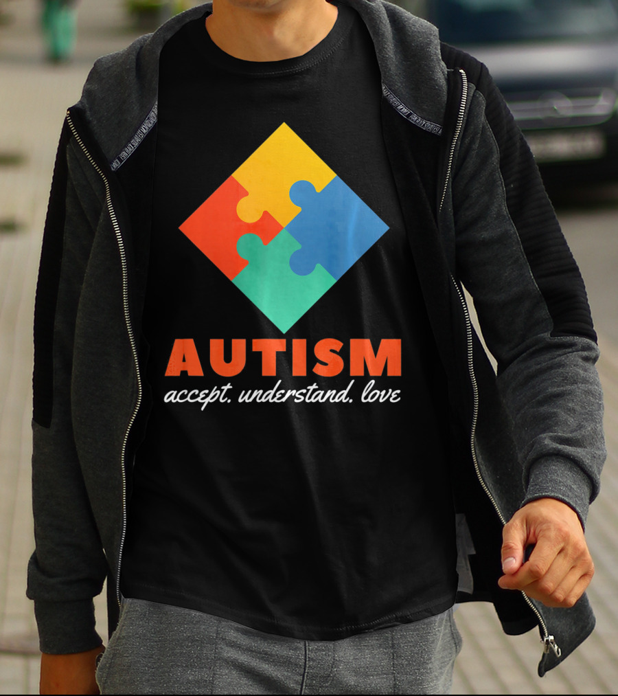 Autism Accept Understand Love Puzzle T-Shirt
