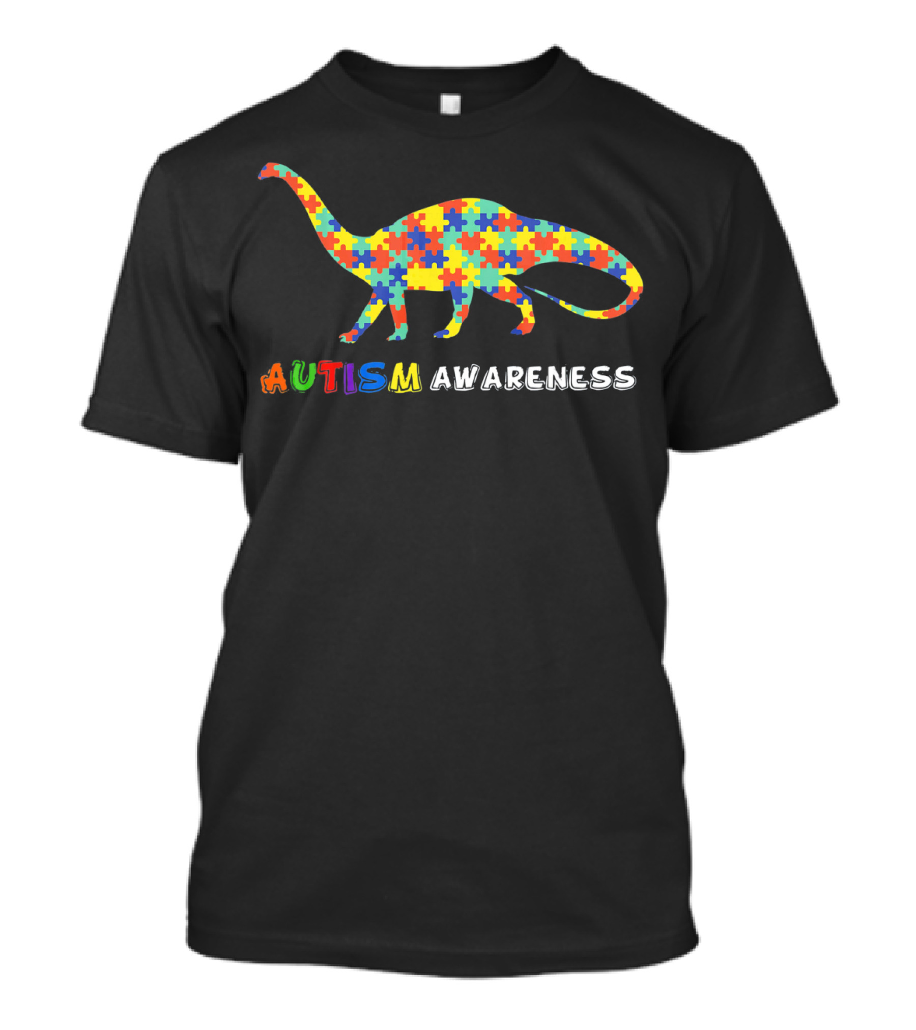 Autism Awareness Dinosaur Puzzle T-Shirt