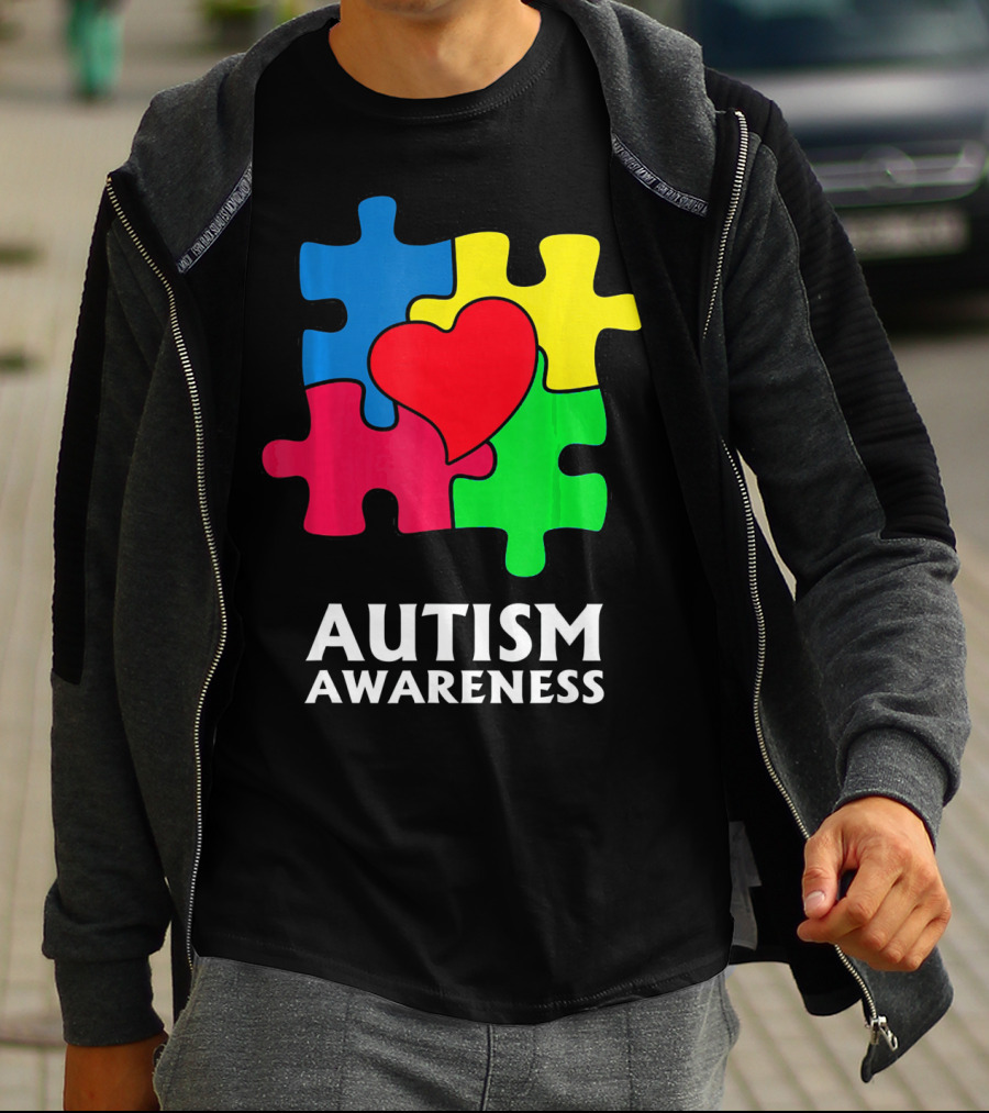 Autism Awareness Puzzle Heart Perfect Au T-Shirt