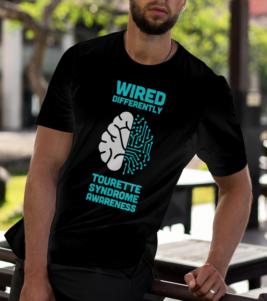 WIRED DIFFERENTLY Tourette Syndrome Awareness T-Shirt
