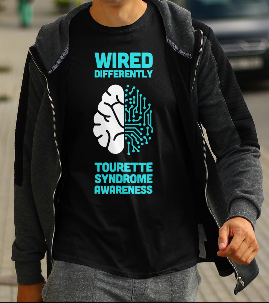 WIRED DIFFERENTLY Tourette Syndrome Awareness T-Shirt