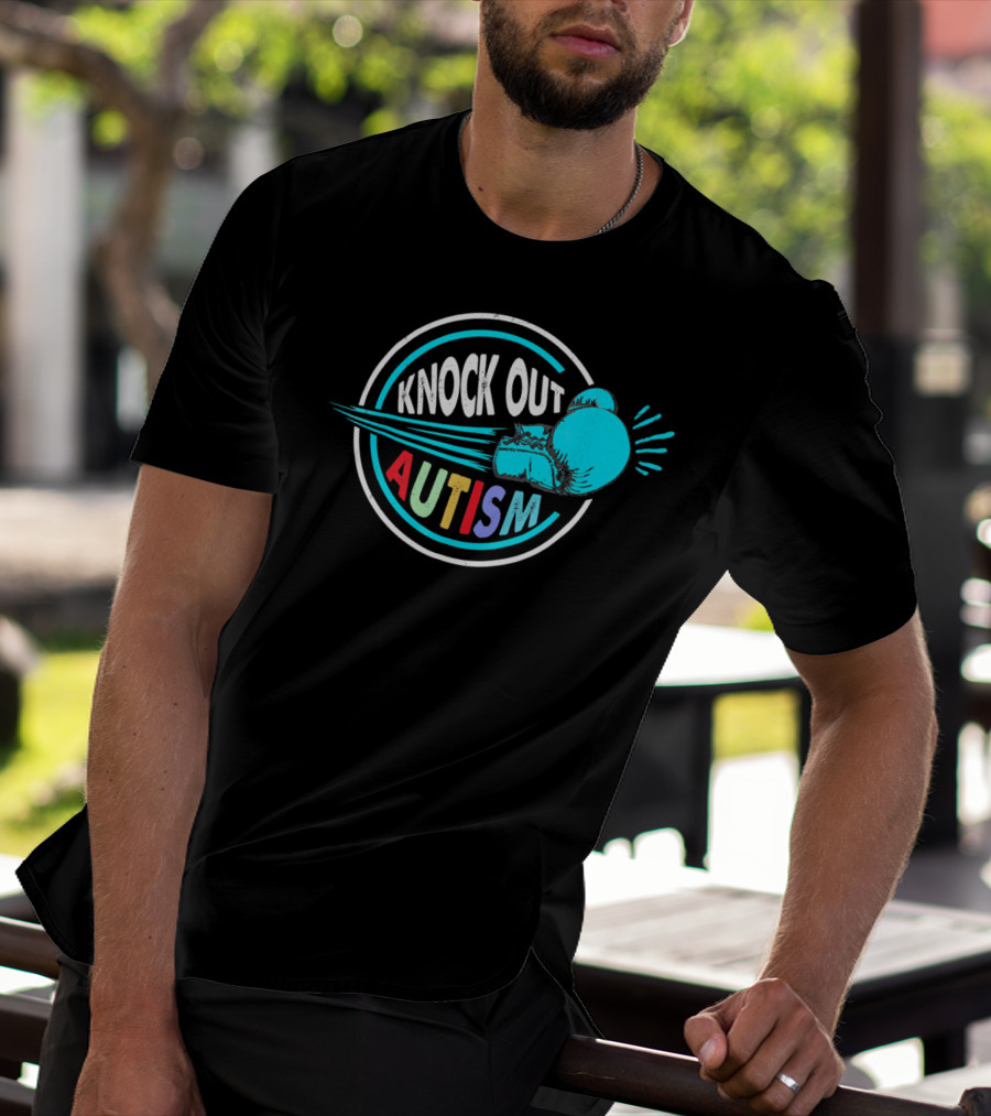 Knock Out Autism Boxing Awareness T-Shirt
