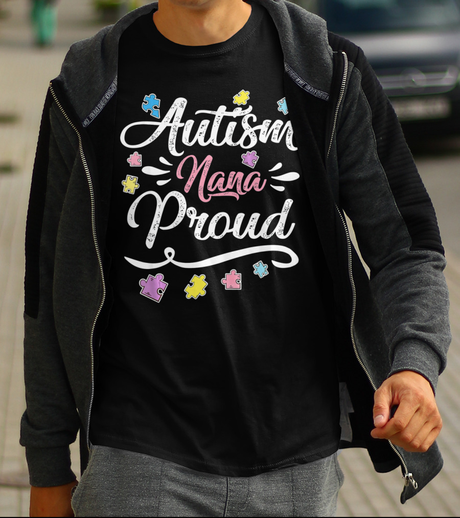 Autism Nana Proud Puzzle Hope Love T-Shirt