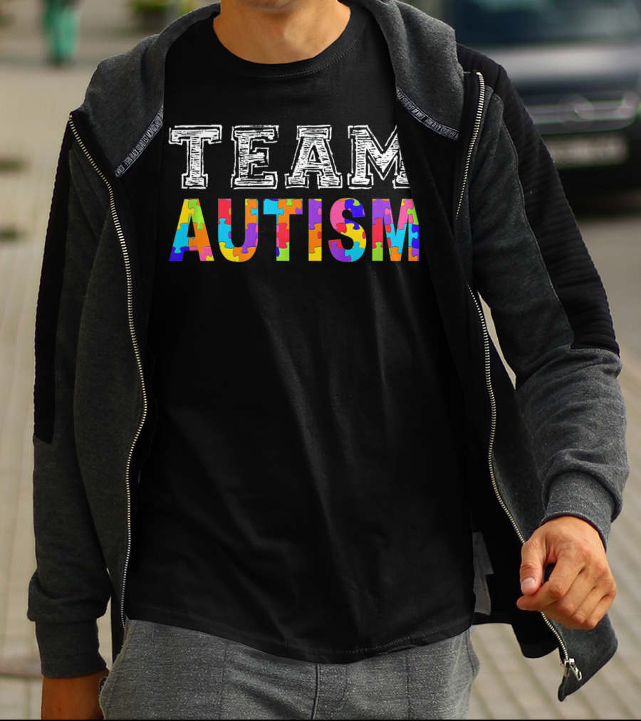 Team Autism Awareness Autism Squad Support T-Shirt
