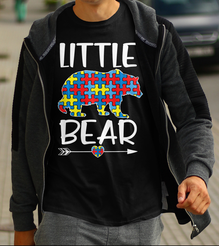 Little Bear Puzzle Autism Awareness T-Shirt