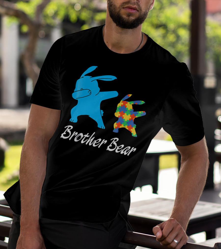 Brother Bear Cute Bunny Puzzle T-Shirt