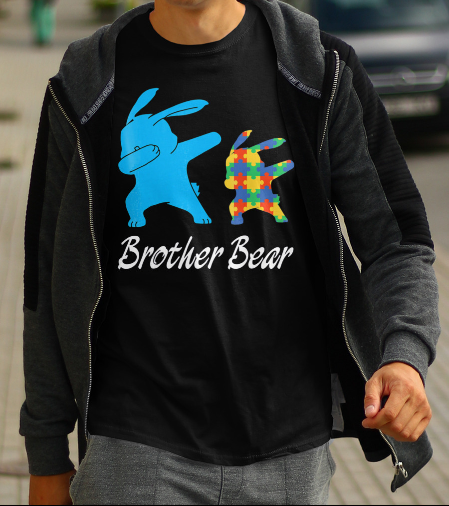Brother Bear Cute Bunny Puzzle T-Shirt