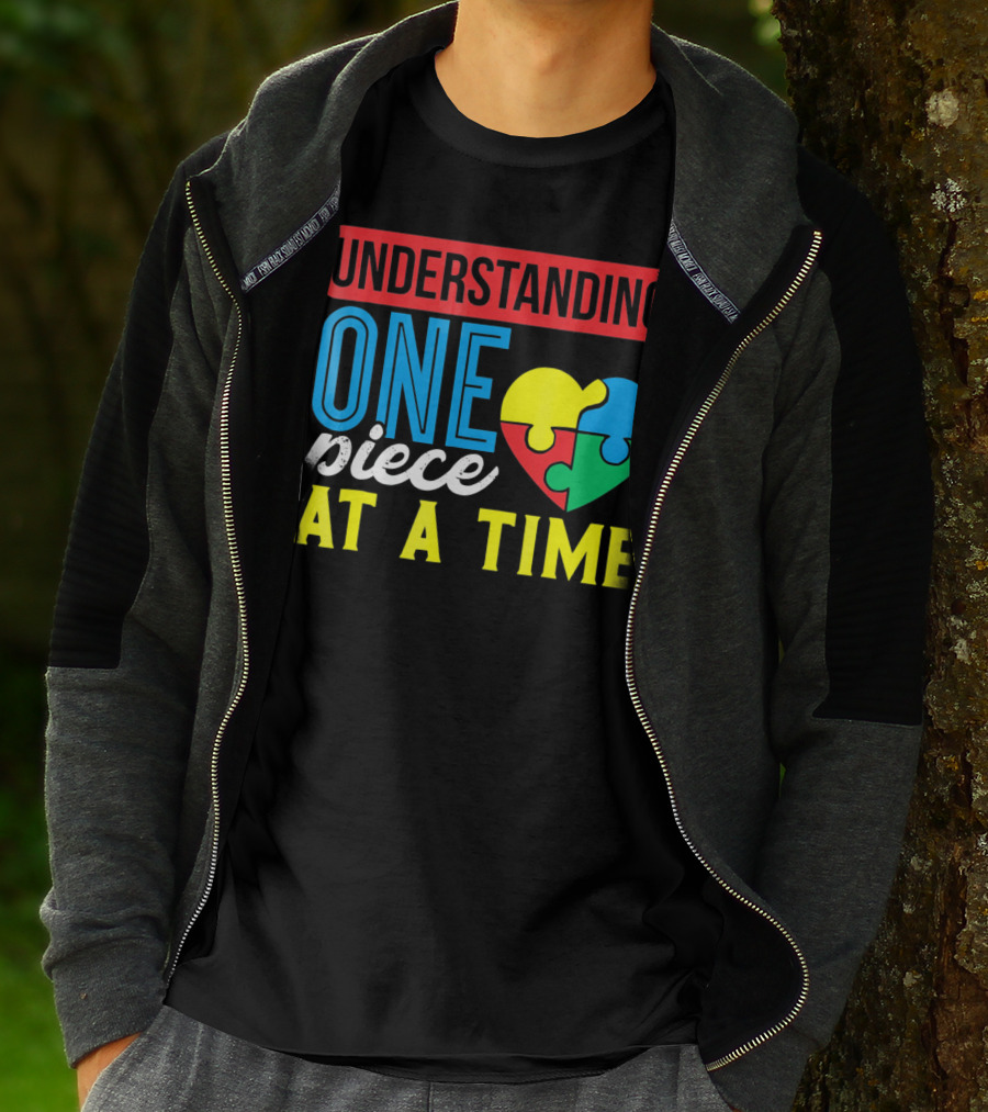 Understanding One Piece At A Time Puzzle Heart T-Shirt