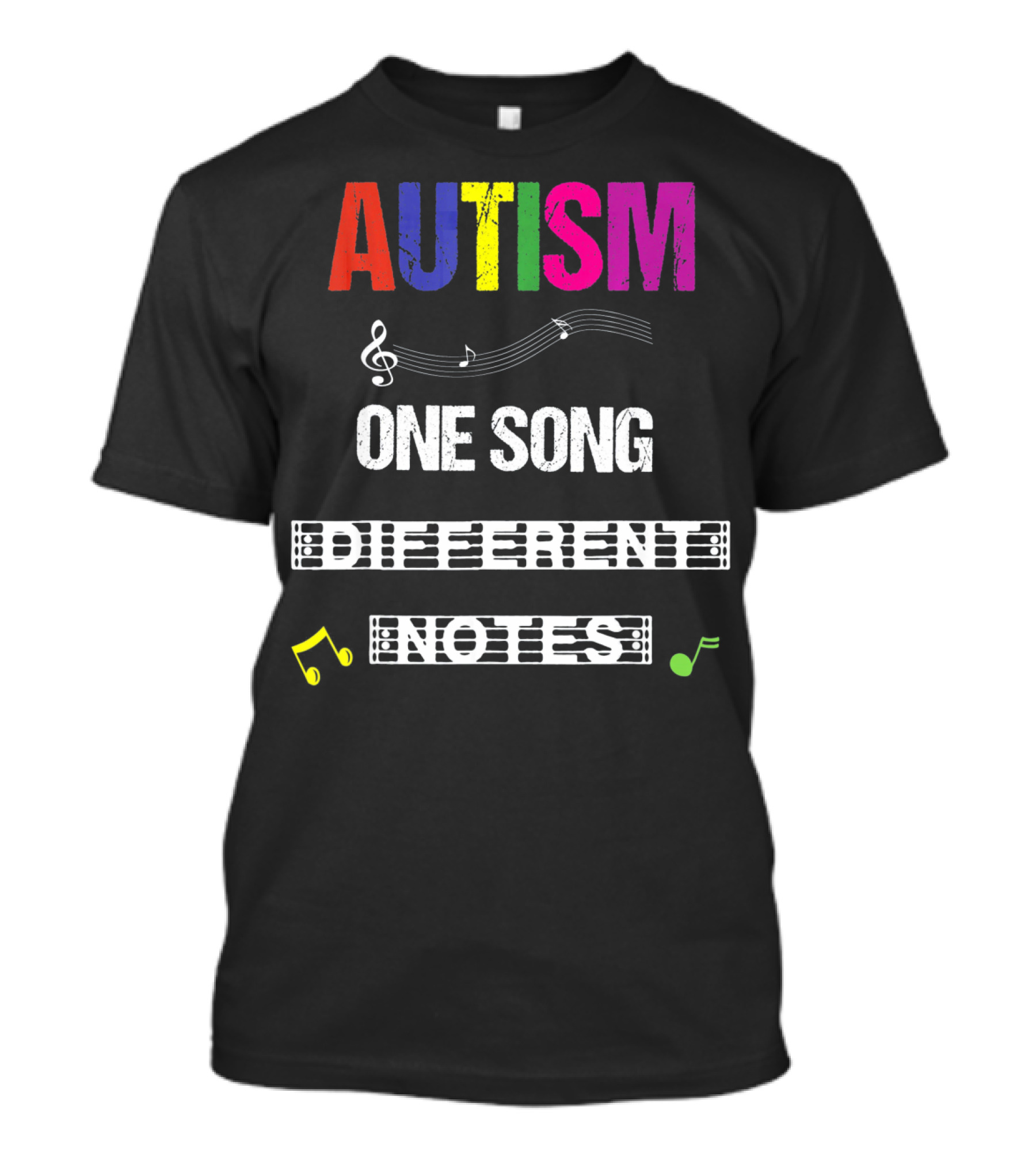 Autism One Song Different Notes T-Shirt