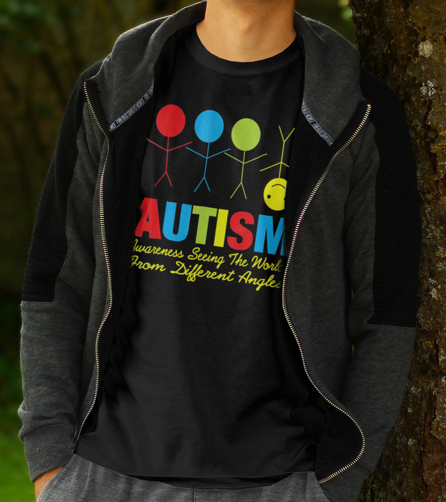 AUTISM Awareness Seeing The World From Different Angles T-Shirt