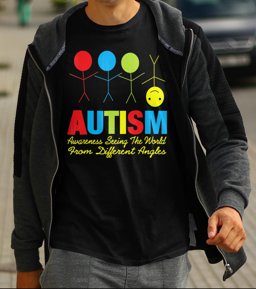 AUTISM Awareness Seeing The World From Different Angles T-Shirt