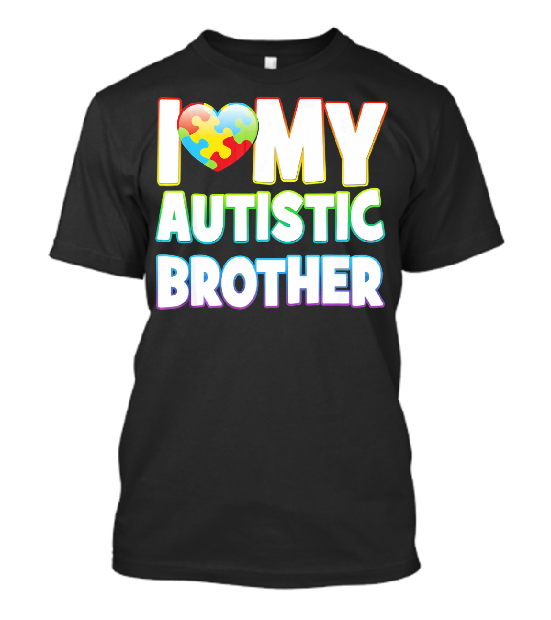 I Love My Autistic Brother T-Shirt