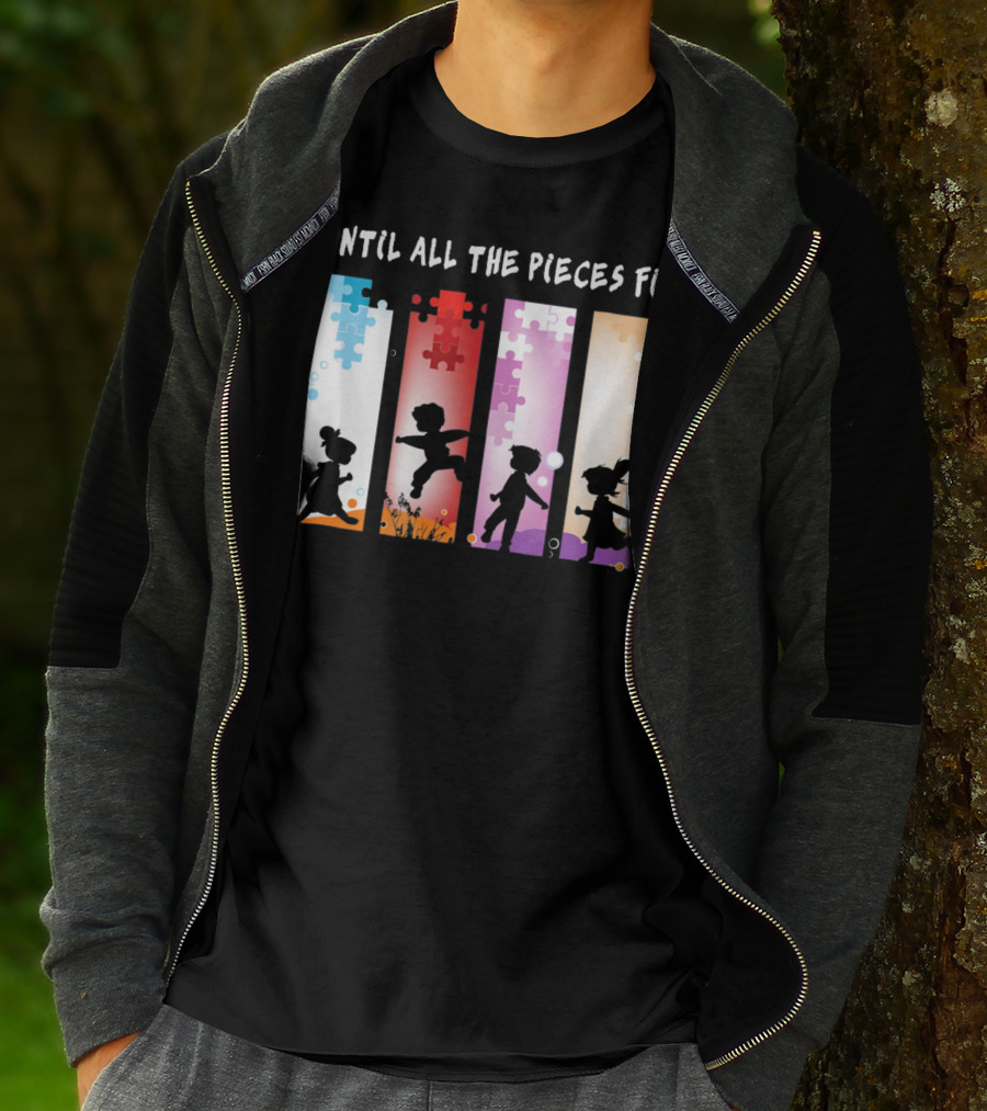 Until All The Pieces Fit Autism Awareness Puzzle T-Shirt