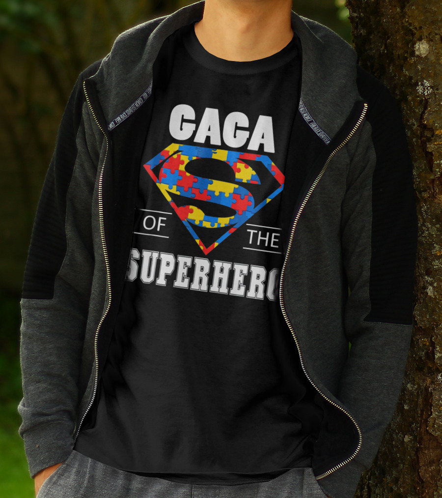Gaga Superhero Autism Awareness Day T-Shirt
