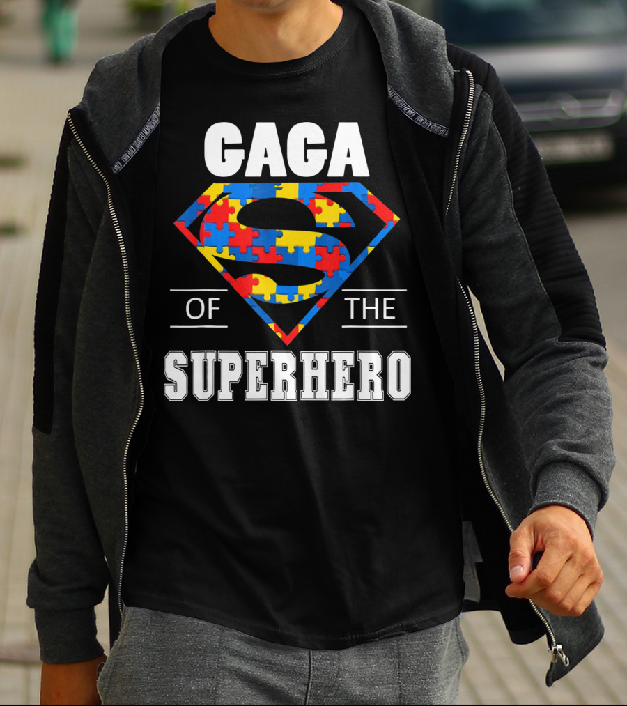 Gaga Superhero Autism Awareness Day T-Shirt