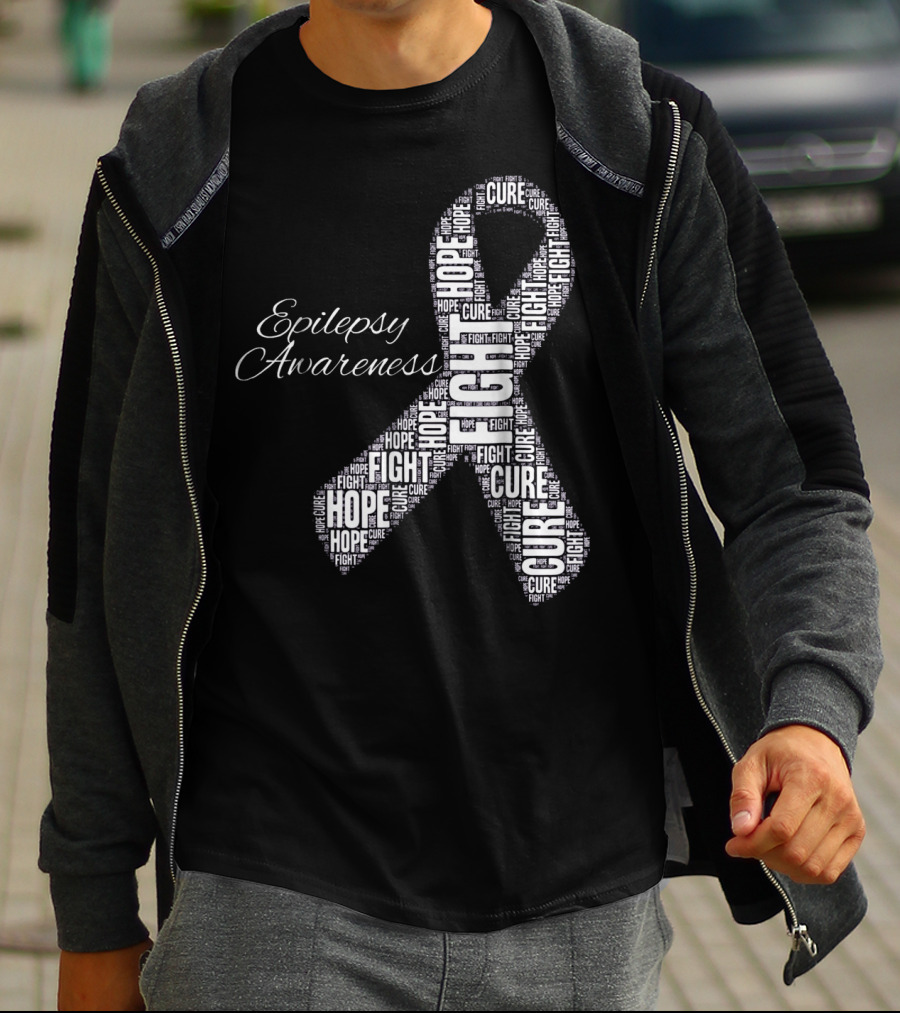Epilepsy Awareness Hope Fight Cure T-Shirt