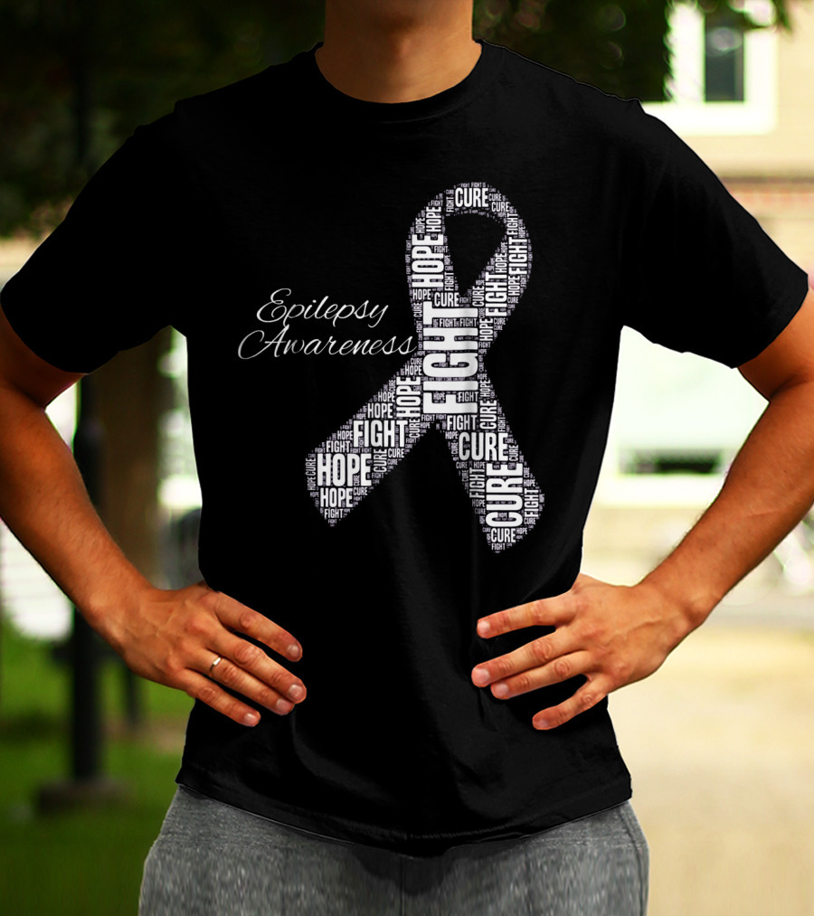 Epilepsy Awareness Hope Fight Cure T-Shirt