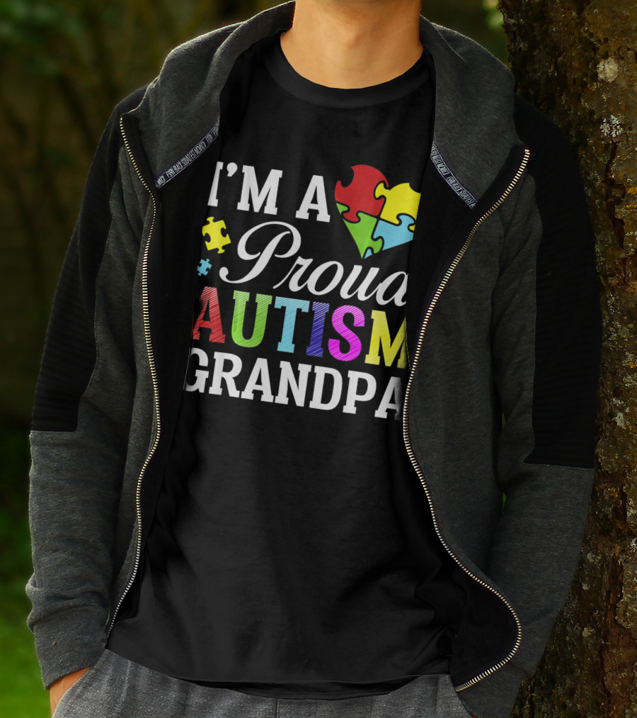 I'm A Proud Autism Grandpa T-Shirt