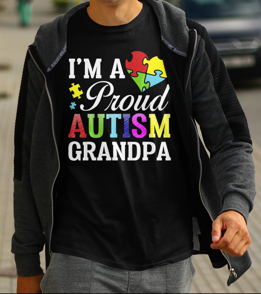 I'm A Proud Autism Grandpa T-Shirt