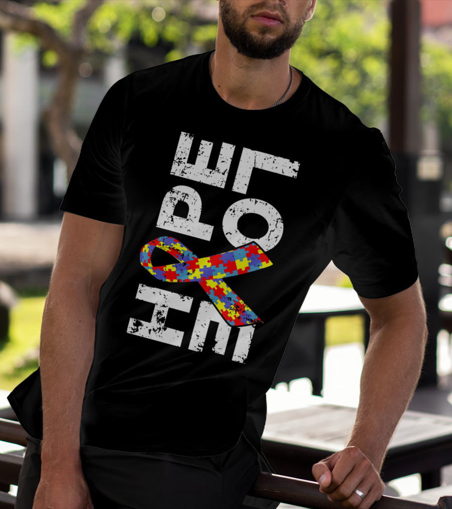 Autism Awareness Ribbon Puzzle Hope T-Shirt