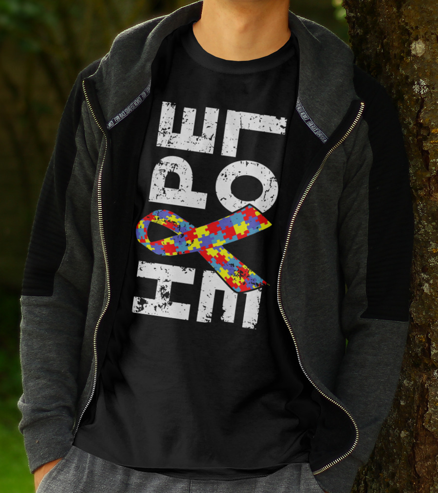Autism Awareness Ribbon Puzzle Hope T-Shirt