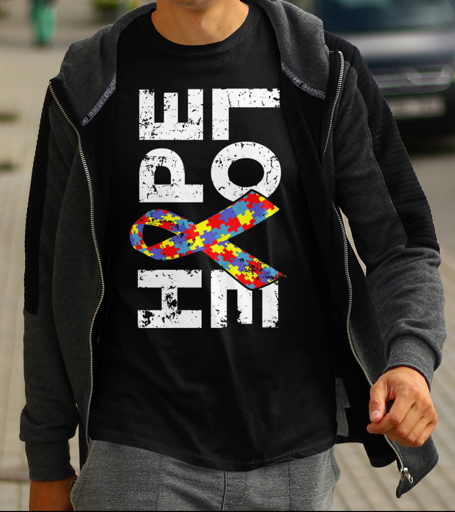 Autism Awareness Ribbon Puzzle Hope T-Shirt