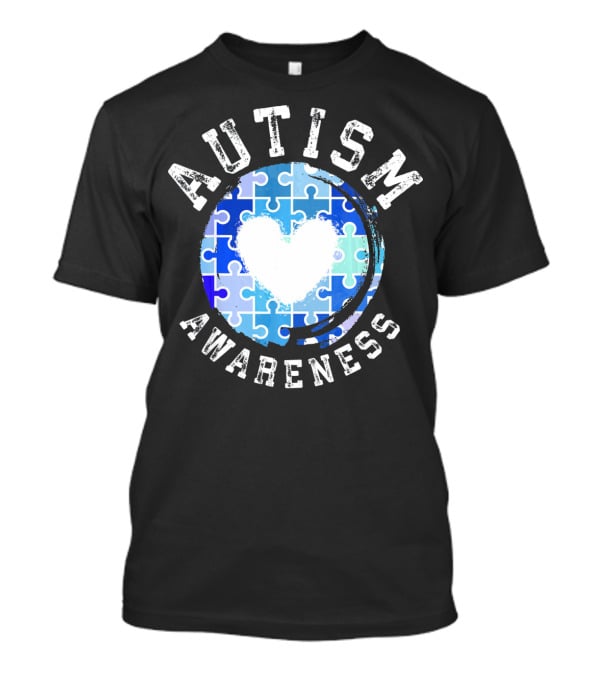 Autism Awareness Heart Puzzle T-Shirt