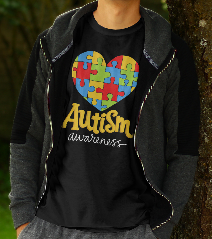 Puzzle Heart Autism Awareness Autism T-Shirt