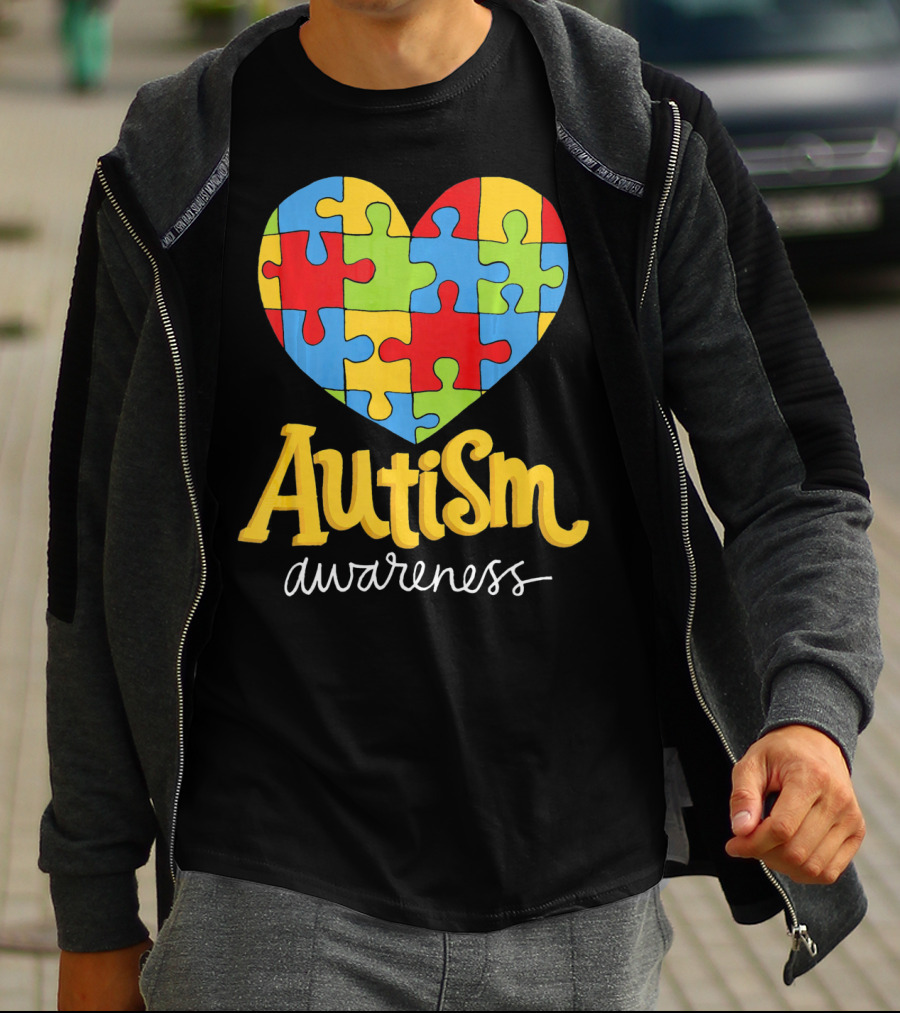Puzzle Heart Autism Awareness Autism T-Shirt