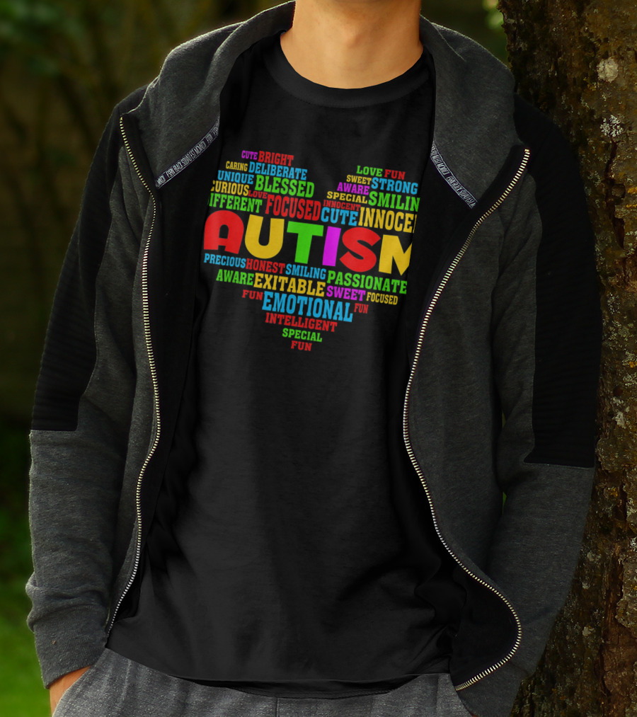 Autism Awareness Heart Emotional Focused Innocent Unique Blessed T-Shirt