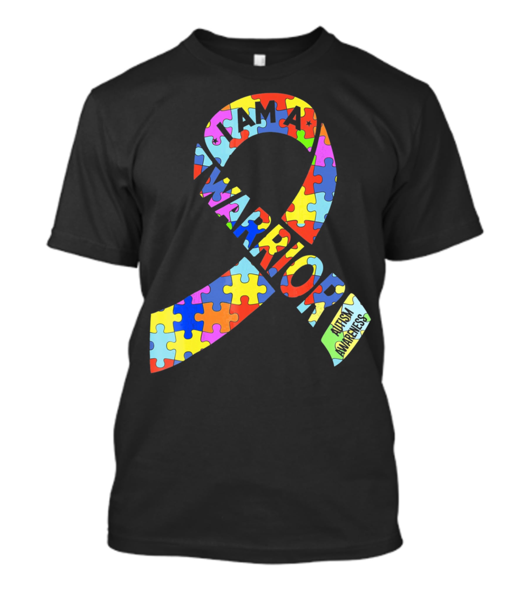 I Am A Warrior Autism Awareness Puzzle T-Shirt