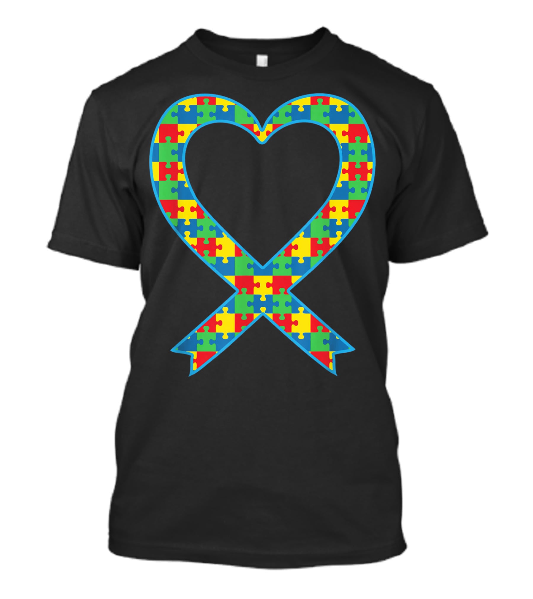 Autism ASD Aspergers Puzzle Heart T-Shirt