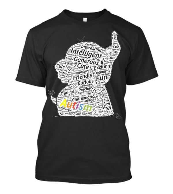 Autism Intelligent Generous Friendly Fun Elephant T-Shirt